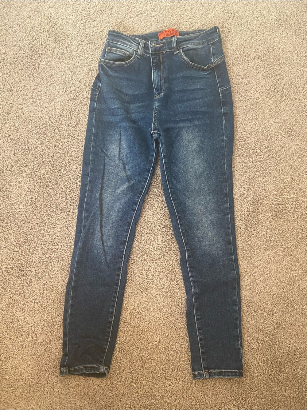 5/27 Wax Jean Dark Blue High-Rise Skinny Jeans